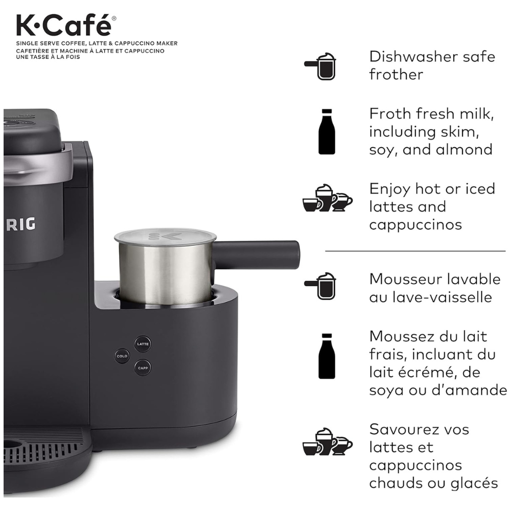 Keurig K Cafe Charcoal