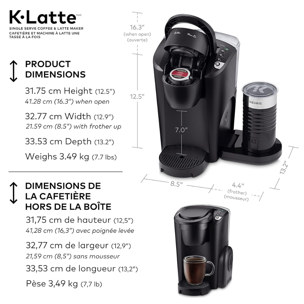 Keurig K Cafe Charcoal