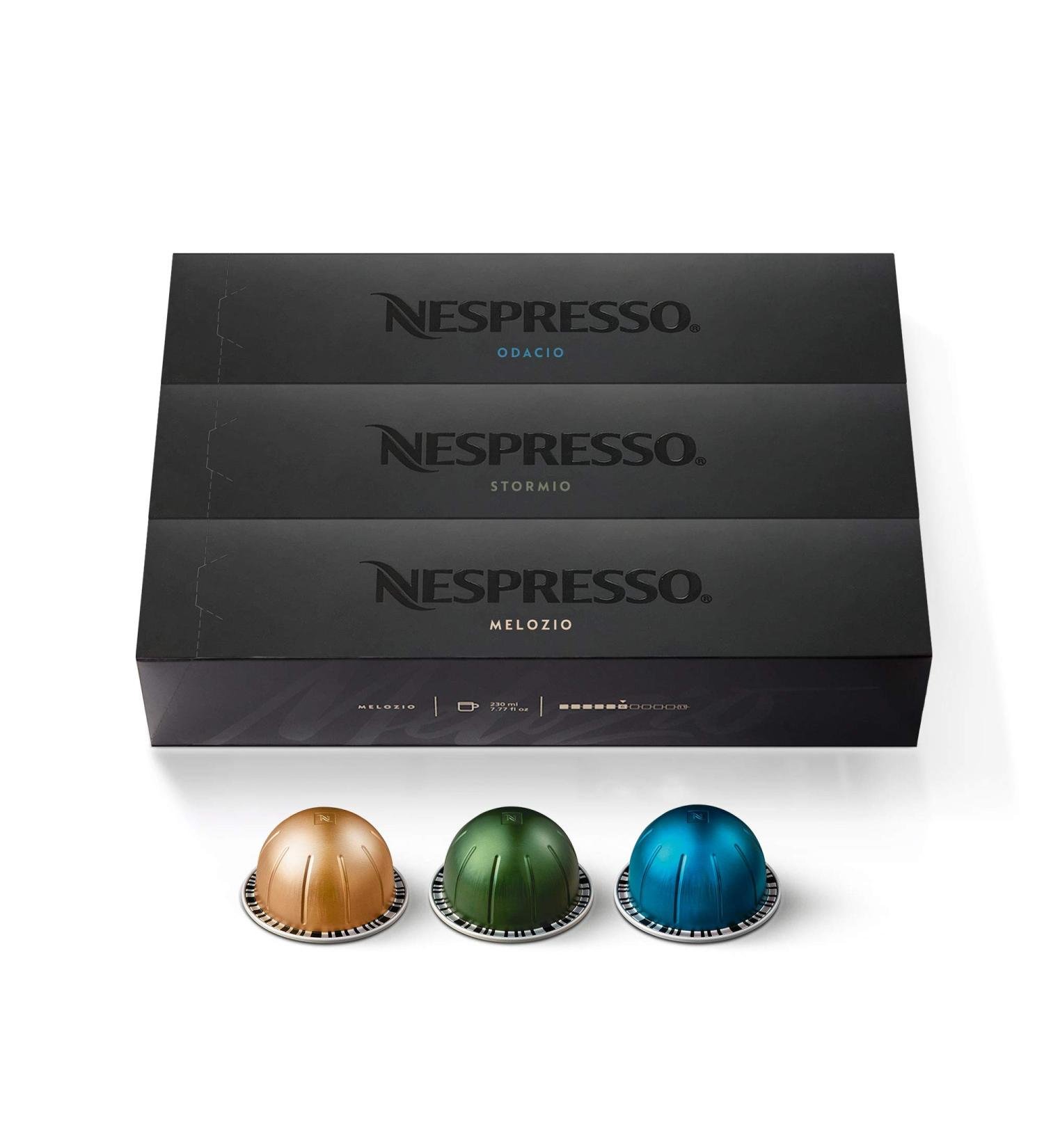 Nespresso VertuoLine Stormio, Odacio & Melozio Assortment - 30 Capsules