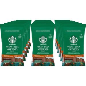 Starbucks Decaf Pike Place Fine Grind Packets – 18 Count (2.5oz Each)