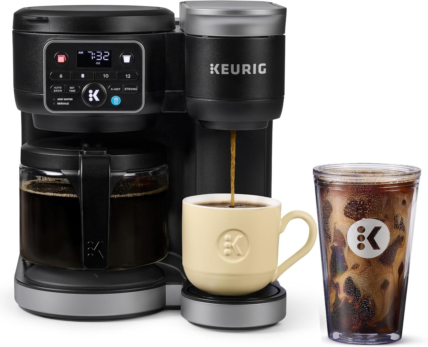 Keurig K-Duo Single Serve K-Cup Pod & Carafe Coffee Maker, Black