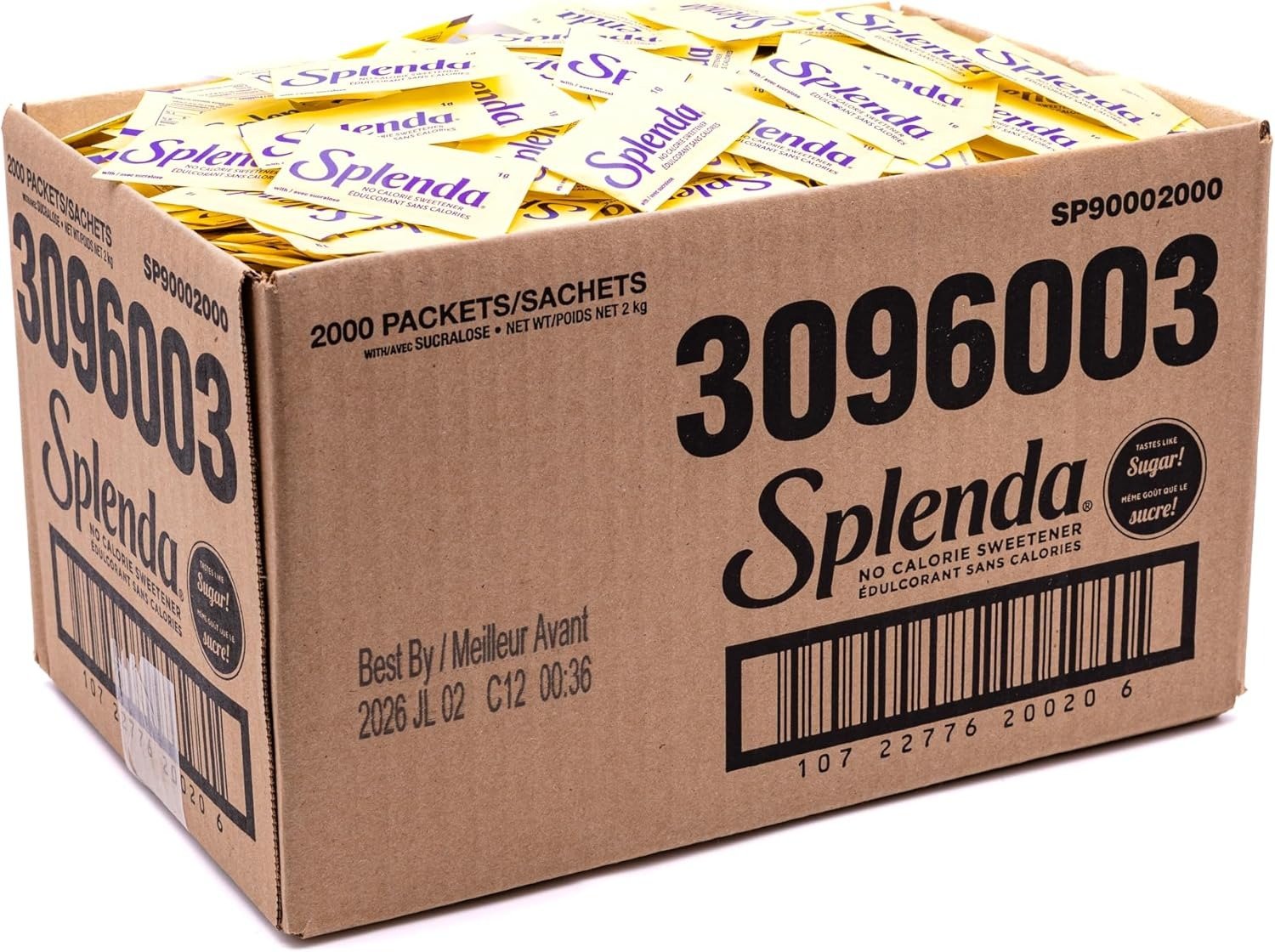 Splenda - No Calorie Sweetener, 2000 Count Packets