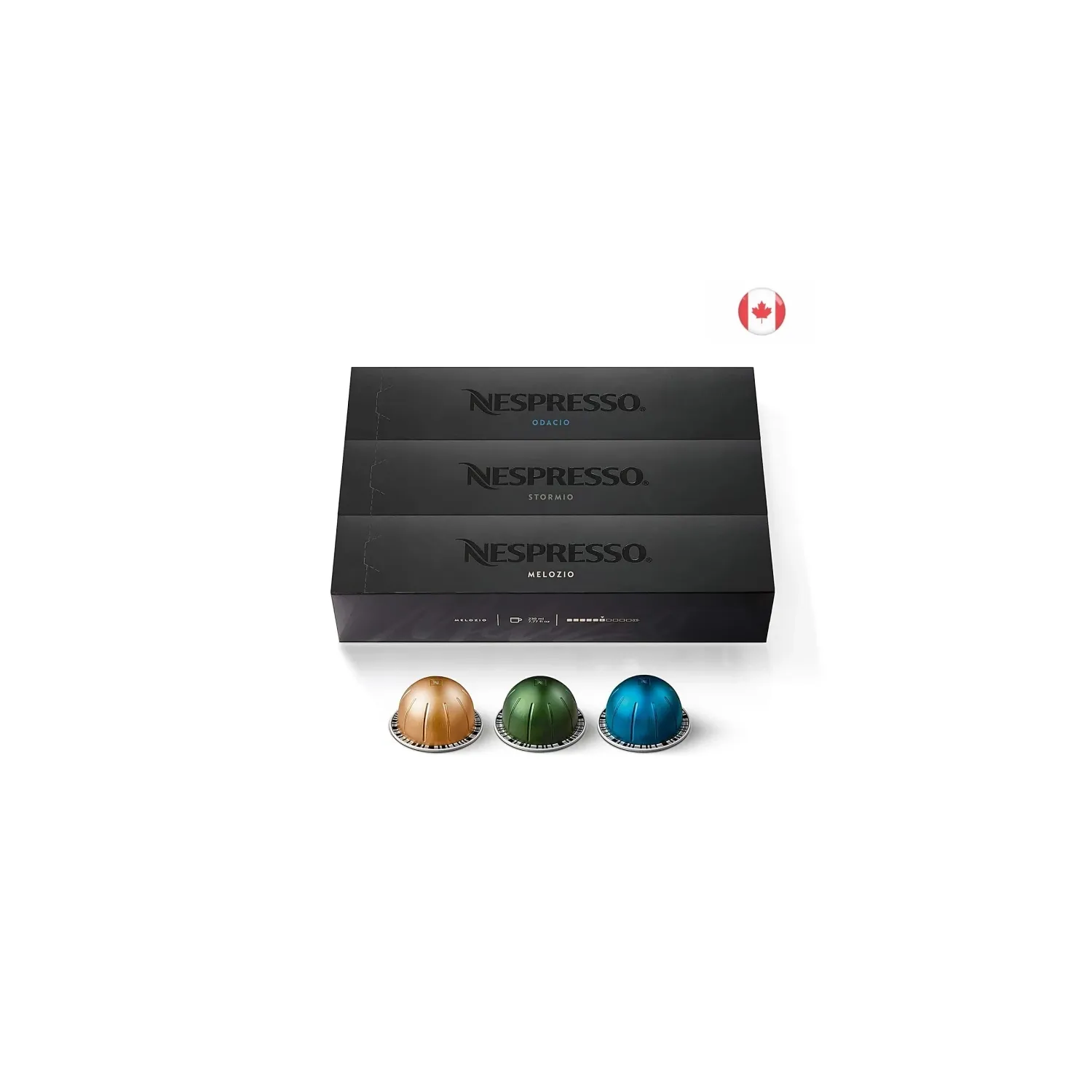 Nespresso VertuoLine Variety Pack: 1 Stormio, 1 Odacio, 1 Melozio, 7.77oz Coffee Pods (30ct)